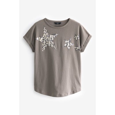 T-shirt avec étoile scintillante à sequins NEXT