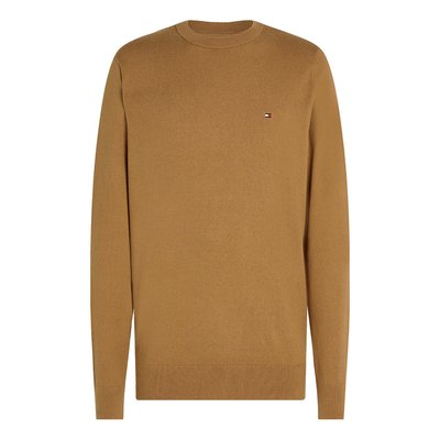 Pull col rond en coton pima et cachemire TOMMY HILFIGER