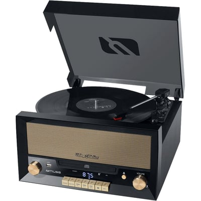 Platine vinyle MT-110B noire - Bluetooth MUSE