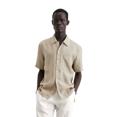 Chemise à manches courtes regular en pur lin MARC O'POLO