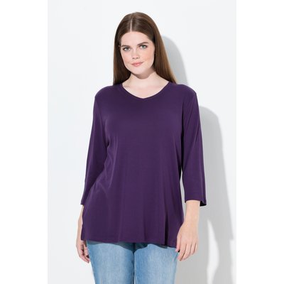 T-shirt V basic, classic, manches 3/4 ULLA POPKEN