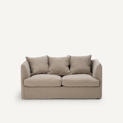 2-Sitzer-Sofa Néo Chiquito, Leinen Stonewashed AM.PM