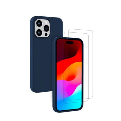 Coque iPhone 15 Pro antichoc + 2 vitres EVETANE