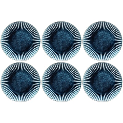 Lot de 6 assiettes plates à dessert, MUSTIQUE KARE DESIGN