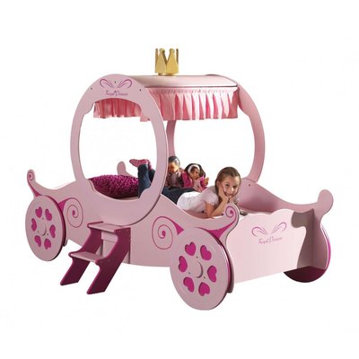 Funbeds Lit carrosse Princesse Kate + Matelas VIPACK