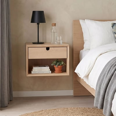 Chevet suspendu rectangulaire en bois 1 niche et 1 tiroir - CENTIOR HELLIN, DEPUIS 1862