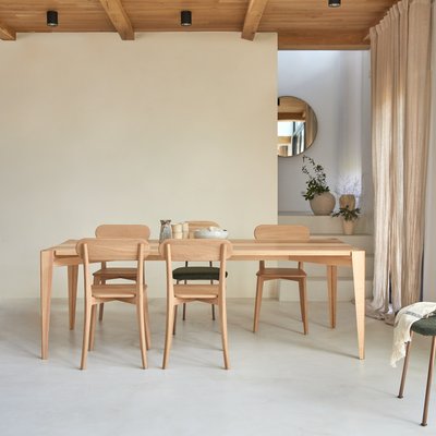 Table en frêne olivier massif français 6-8 pers. PAULIN TIKAMOON