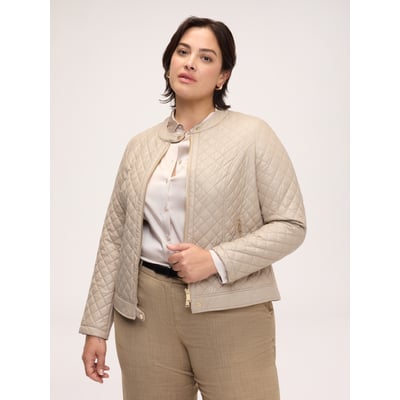 Veste biker matelassée à losanges FIORELLA RUBINO