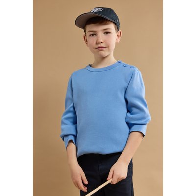 Pull marin rayé en pur coton KIDS ARMOR-LUX