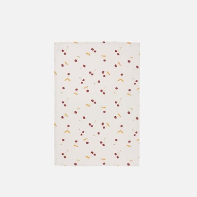 Torchon imprimé en coton LES CERISES COUCKE