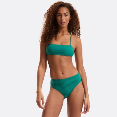 Bas de maillot de bain, culotte en maille côtes plates, Signature HELENA LA REDOUTE COLLECTIONS