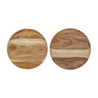 Plateaux rond Wood lot de 2 HOUSE DOCTOR