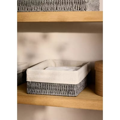 Panier moyen en papier rectangulaire MANGO HOME
