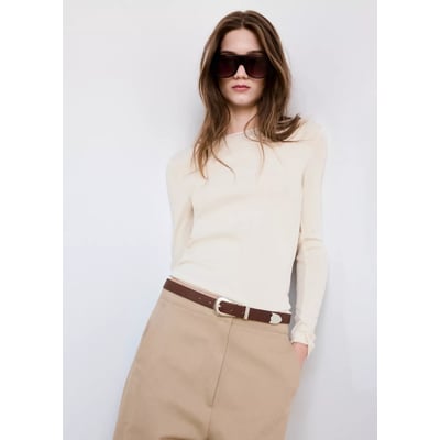 T-shirt cintré uni MANGO