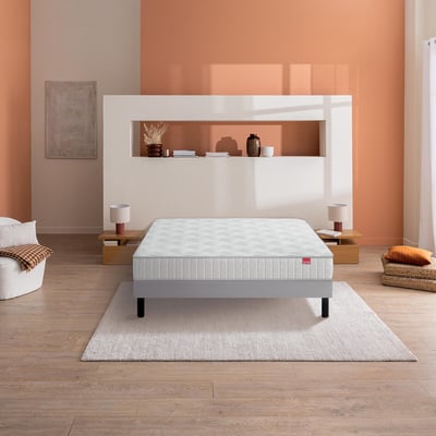 Ensemble matras met veren l'Originel + beddenbodem EPEDA