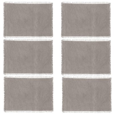 Lot de 6 Sets de table Maha en coton TOILINUX