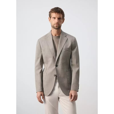 Veste costume laine slim-fit carreaux MANGO MAN