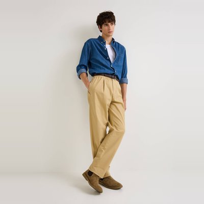 Pantalon élastiqué en coton bio MONOPRIX