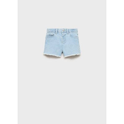 Short en jean revers effilochés MANGO BABY