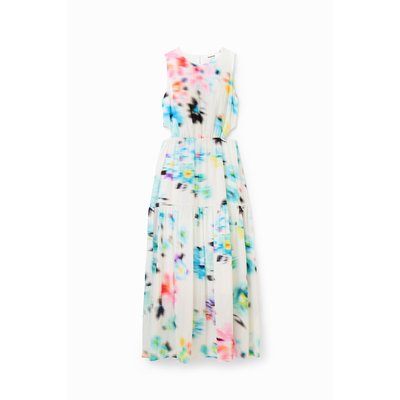 Desigual - Robe longue découpes floue DESIGUAL