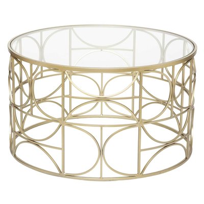 Table basse verre et métal ATMOSPHERA