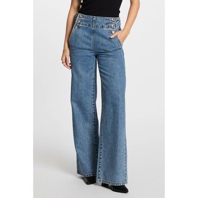 Jeans bootcut taille haute MORGAN