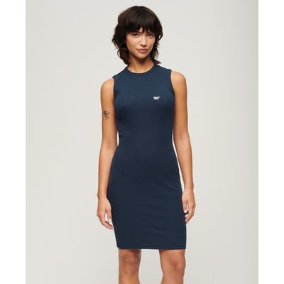 Robe moulante mi-longue côtelée SUPERDRY