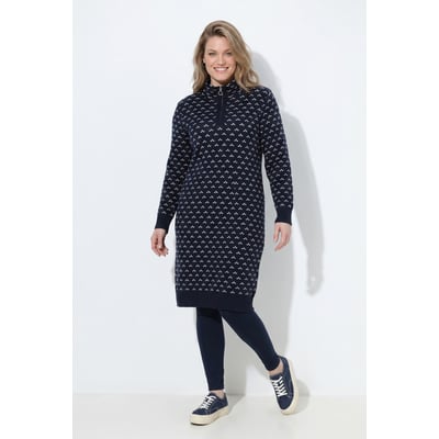 Robe en maille, motif graphique ULLA POPKEN