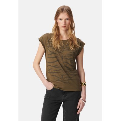 Tee-shirt col rond  broderies perles IKKS