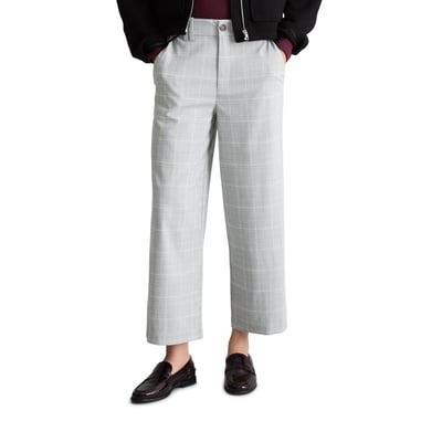 Pantalon à carreaux, coupe regular en polyester-viscose extensible MARC O’POLO DENIM