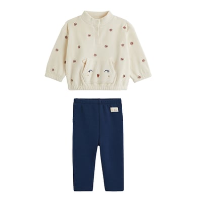 Ensemble bébé sweat en polaire et legging ultra chaud Ollie PETIT BEGUIN