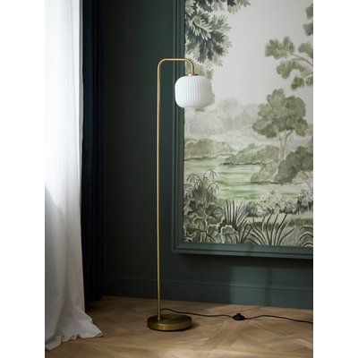 Lampadaire Arsène en métal et verre strié CYRILLUS