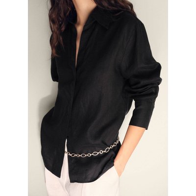 Chemise lin oversize MANGO