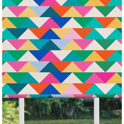 120x140cm Multi Chevron Blackout Roller Blind Made to Order SO'HOME