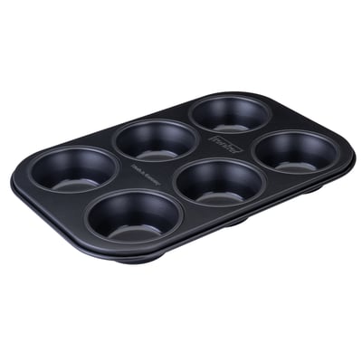 Moule à muffins 6 empreintes 28 x 19 cm PERFECT BLACK + ZENKER