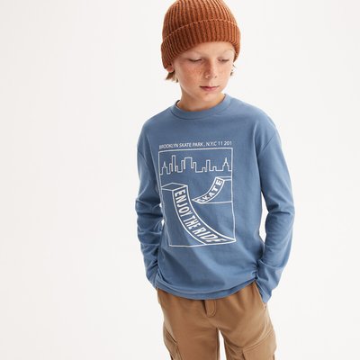 T-shirt manches longues, imprimé Skate Park LA REDOUTE COLLECTIONS