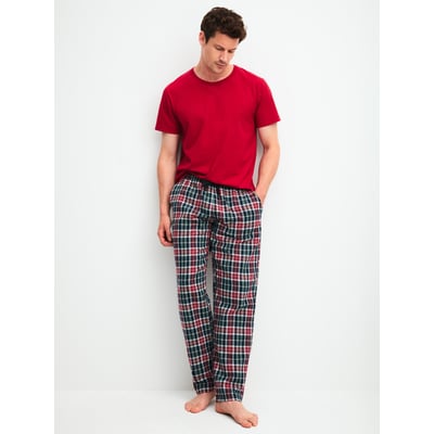 Pantalon en flanelle avec poches latérales Coton FAMILY & FRIENDS CALIDA