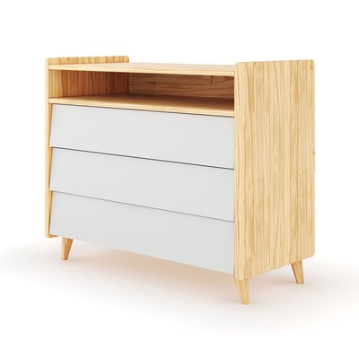 Commode 3 tiroirs Bois massif  PETER AKITEN RETAIL