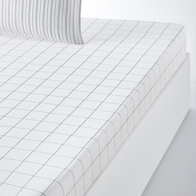 Drap-housse coton lavé Monille LA REDOUTE INTERIEURS