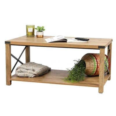 Table basse angles et croisillons Jane DECORATIE