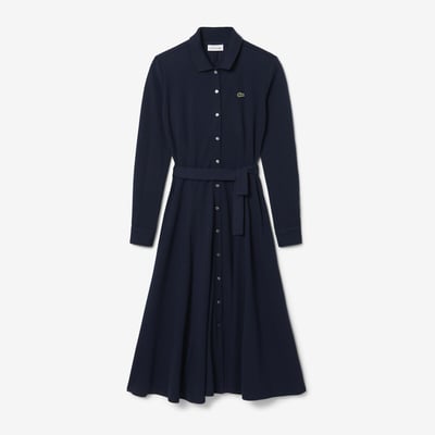 Robe col polo Petit Piqué ceinturée LACOSTE