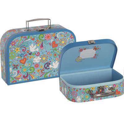 Set de 2 valisettes Peace and Love GOKI
