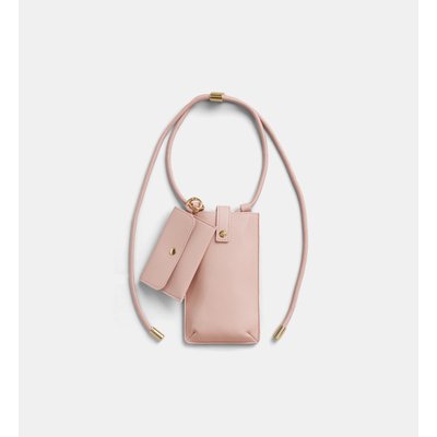 Sac Pochette Phone Case Enduit Crispé Et Sa Mini Pochette GALERIES LAFAYETTE