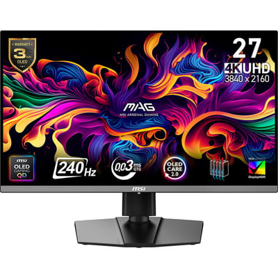 Ecran PC Gamer MAG 272UP X24 27" 4K 240Hz QD-OLED HDR True Black 400 HDMI 2.1 USB-C 15W Adaptive-Sync MSI