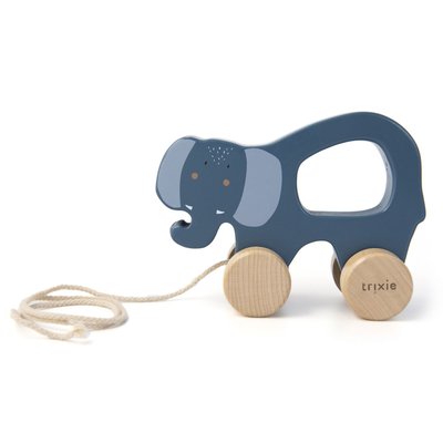 Jouet à tirer en bois Mrs. Elephant - Trixie TRIXIE
