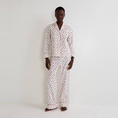 Pyjama imprimé cerise en coton BIO MONOPRIX