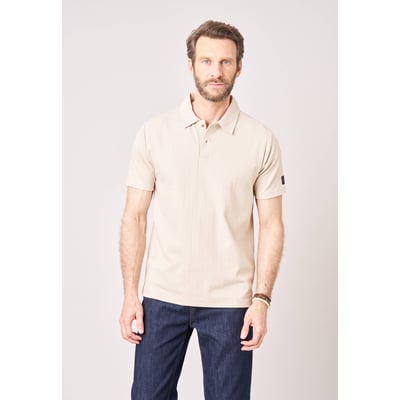 Polo confort homme en coton texturé RIVETON DEELUXE