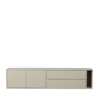Meuble TV 2 portes, 2 tiroirs en bois L200cm- SETTLE DOWN VTWONEN