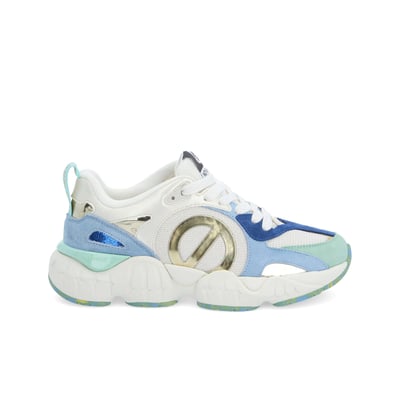 KRAZEE RUNNER -  BLEU CIEL/VERT/DORE NO NAME