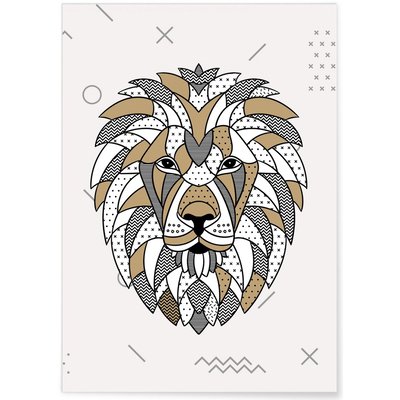 Poster Lion scandinave L'AFFICHERIE